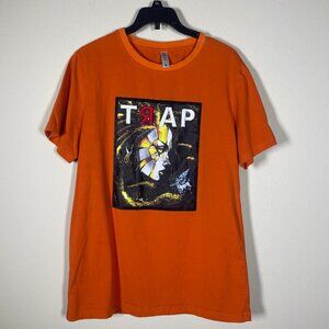 Fifth Loop Orange Trap Embroidered Graphic Tee Shirt Small!